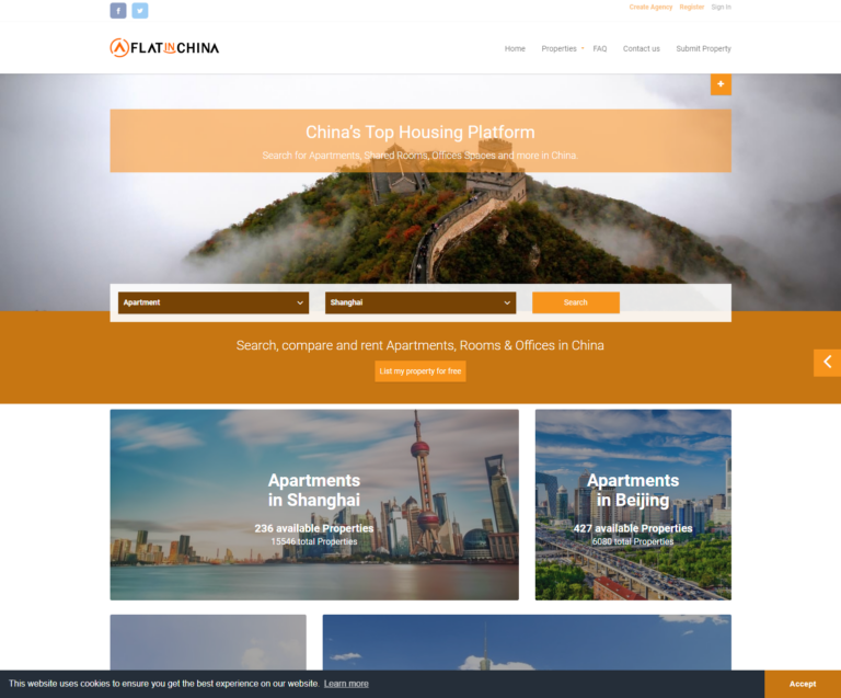 flatinchina immobilienportal webseite